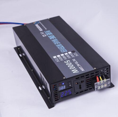 5000W Pure Sine Wave Solar Power Inverter 12V24V48V to 220V240V 50HZ