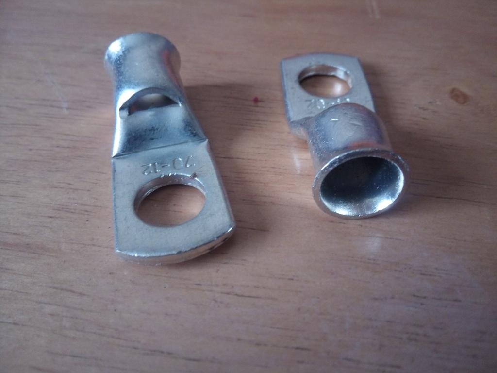 2 Copper Tube 70mm  12mm Lug Battery Starter Cable Welding Crimp Terminal Ring