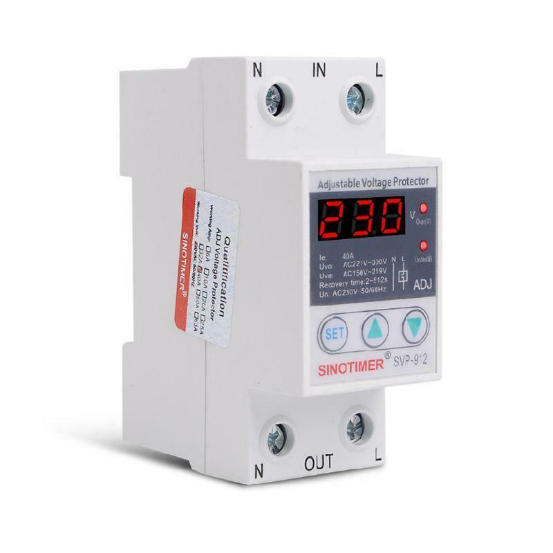 220V 40/63/80A Over Under Voltage Protector Relay Reconnect Protective Device X