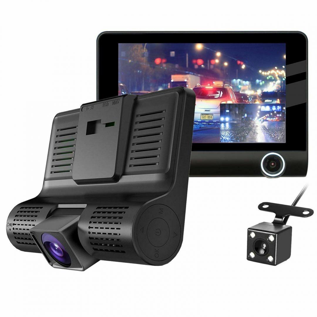4" Car DVR Front and Rearview Video Dual Lens HD 1080P Dash Cam Recorder Camera G-sensor For Sale in Nigeria