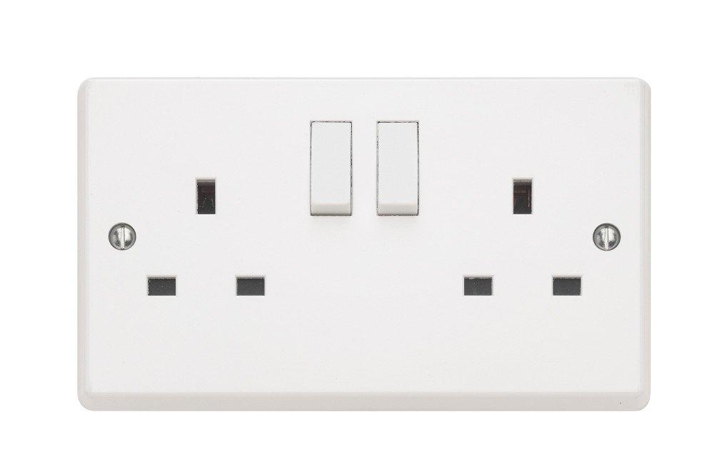 CONTACTUM 2 GANG SOCKET 13A/250V