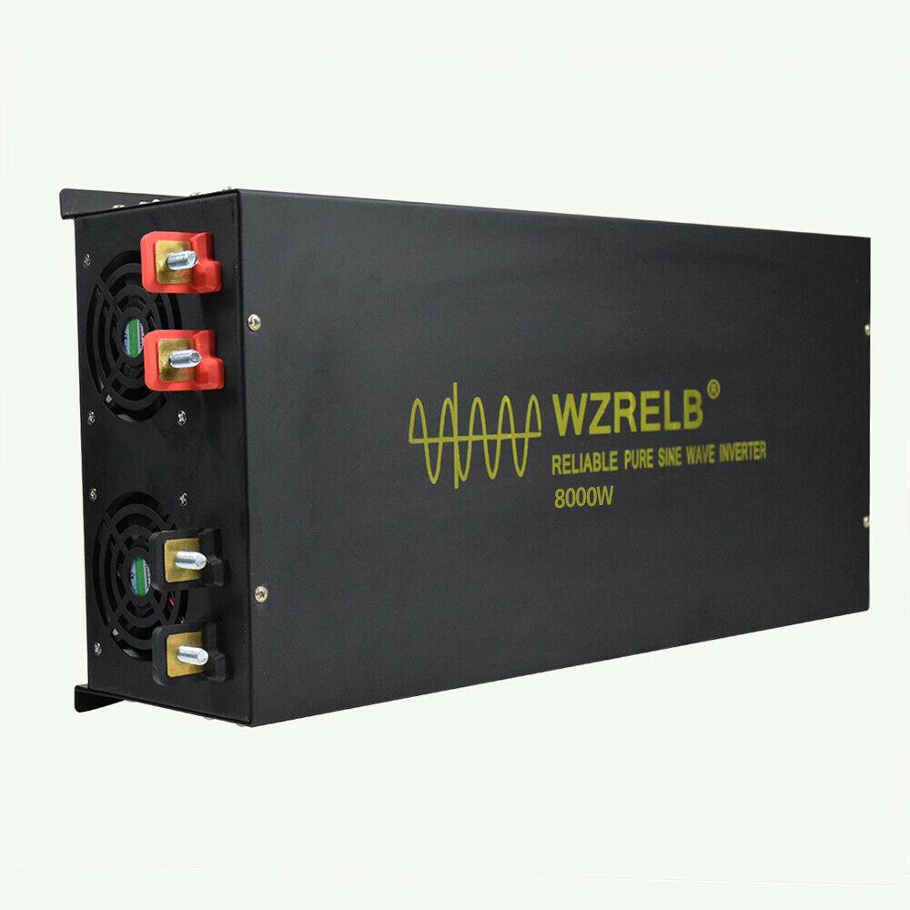 12V24V48V DC to 220V240V AC 50HZ 8000W Off Grid Pure Sine Wave Power Inverter