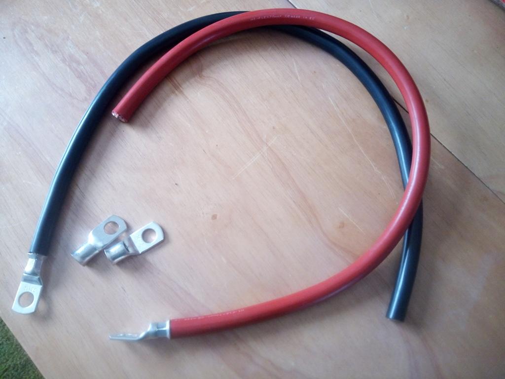Black and Red 70mm flexible welding cable plus 4 Copper Tube 70mm 12mm Lug Battery Starter Cable Welding Crimp Terminal Ring
