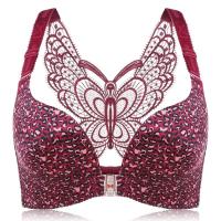 Butterfly Embroidery Front Closure Wireless Adjustable Gather Soft Bras for sale in Nigeria