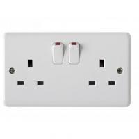 CONTACTUM 2 GANG SOCKET 13A/250V