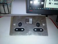 GET ENGLAND DOUBLE POLE WALL SOCKET