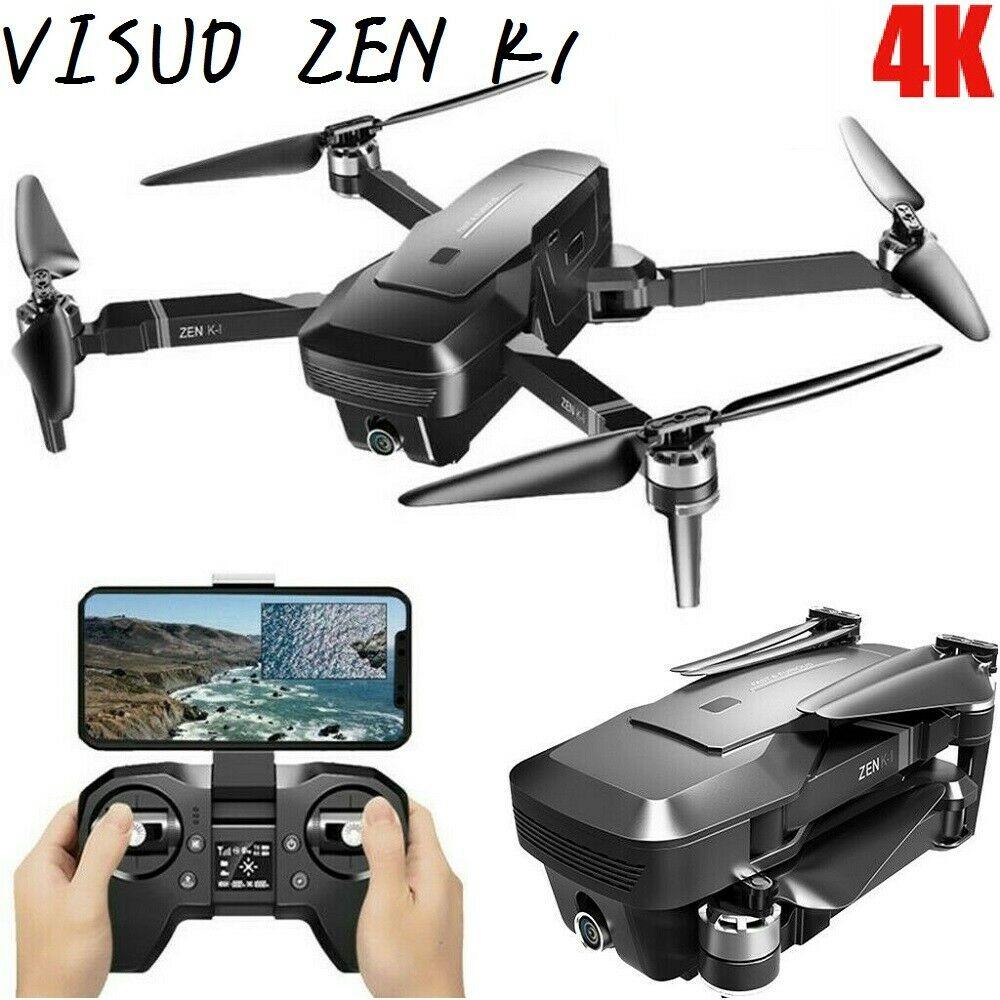 VISUO ZEN K1 Drone 5G WIFI 4K Dual Camera GPS Brushless Foldable Altitude Hold