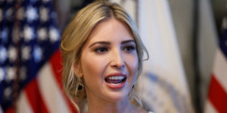 USA-PENCE/MILITARY - Assistant to the president Ivanka Trump speaks during an event celebrating National Military Appreciation Month and National Military Spouse Appreciation Day at the Eisenhower Executive Office Building in Washington, U.S., May 9, 2017.      REUTERS/Joshua Roberts